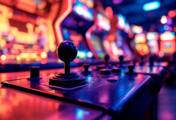 Antarmuka permainan Galactic Gems di aplikasi ledakslot dengan gulungan slot dan tombol putar